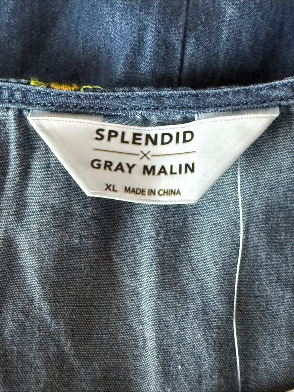 SPLENDID X GRAY MALIN || Chambray Romper. Sz. XL - Picture 11 of 15